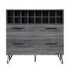 Annabelle Mid Century Modern Wine Rack Bar Cabinet