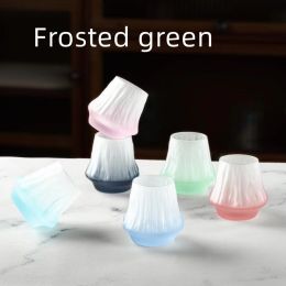 Flame Mount Coffee Cup Glass (Option: Frosted green)